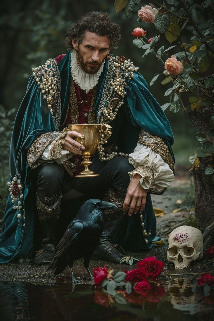 Elizabeth I Tarot Deck — 78 Card Digital Download with Guidebook | Dark Gothic Tudor Tarot