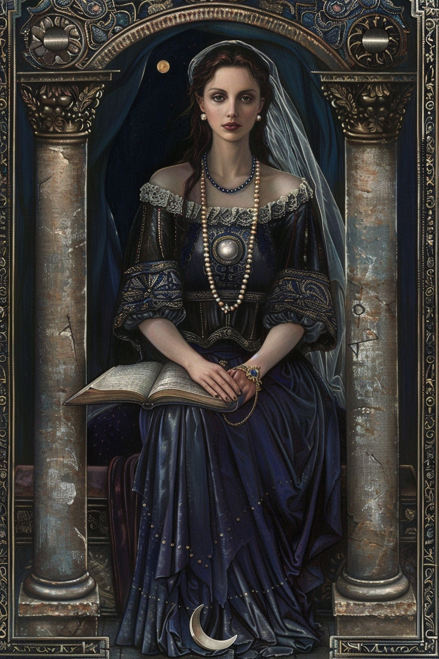 Anne Boleyn Digital Tarot & Oracle Deck — Tudor Witchy Aesthetic